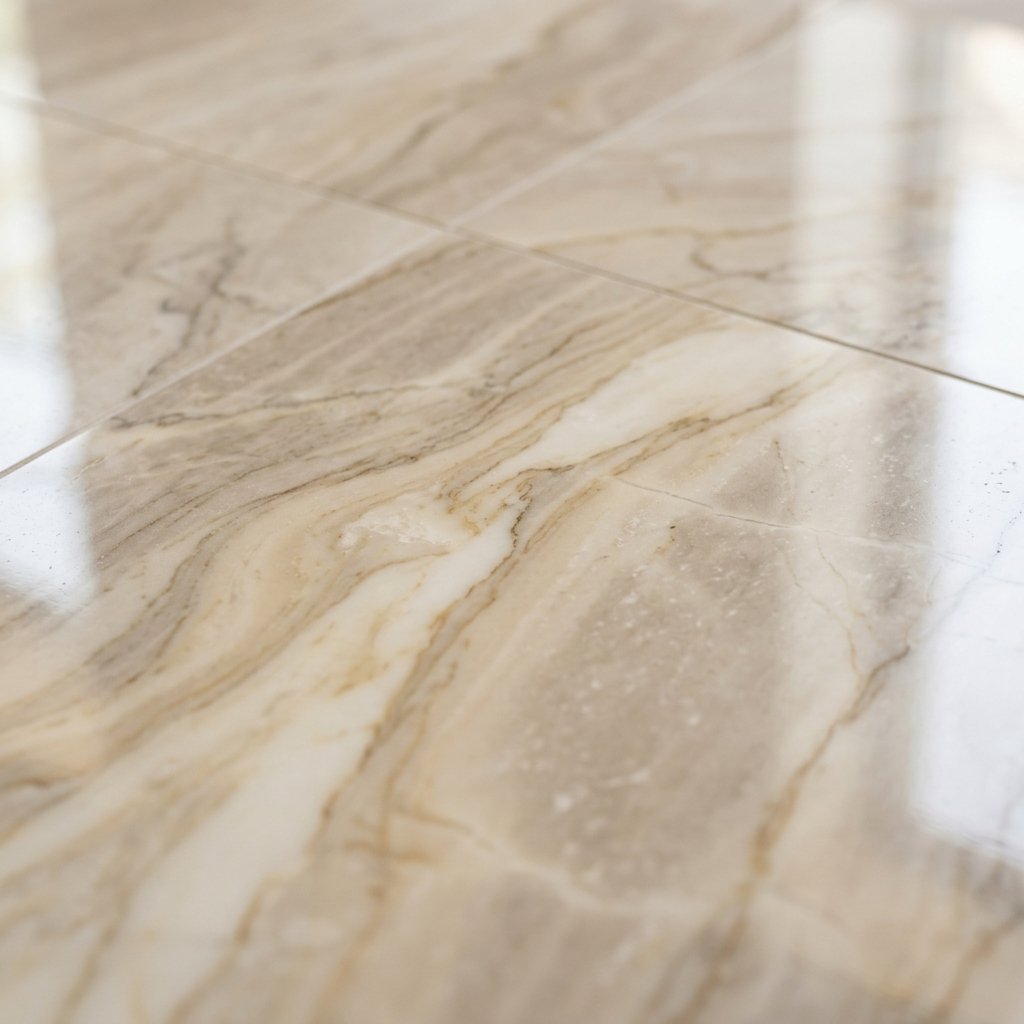 White Thassos Marble Floor Tiles